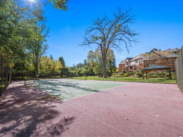 view of sport court