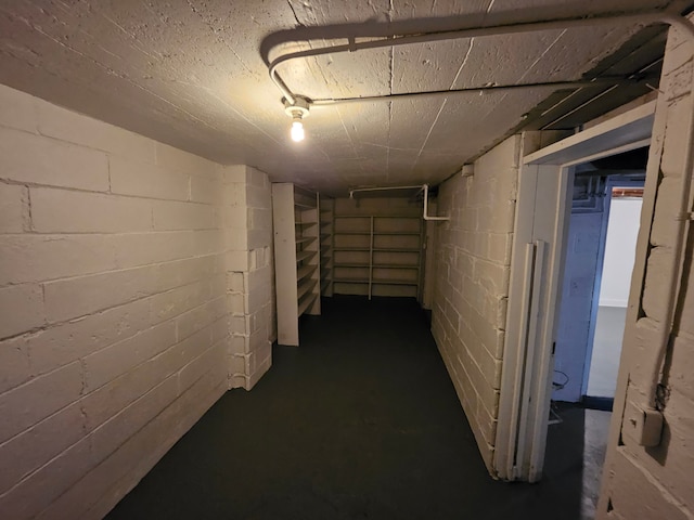 view of basement