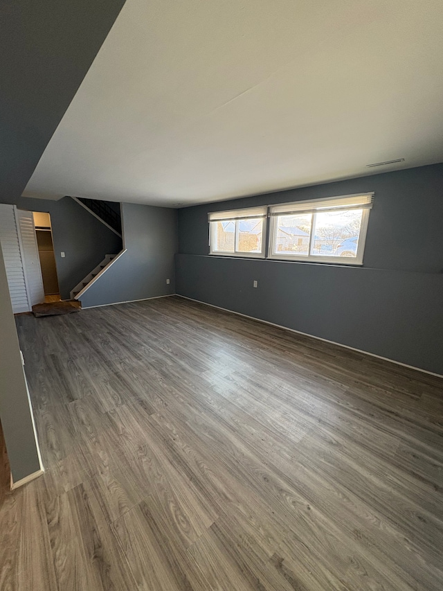 interior space featuring hardwood / wood-style flooring