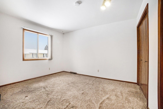 view of carpeted empty room