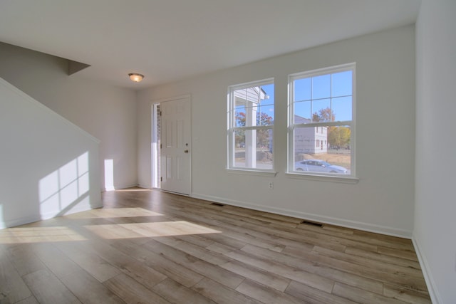 entryway featuring light wood-type flooring