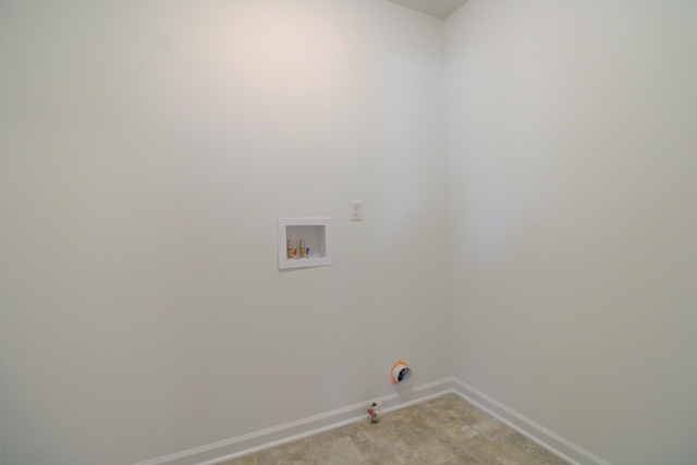 laundry room with gas dryer hookup and hookup for a washing machine