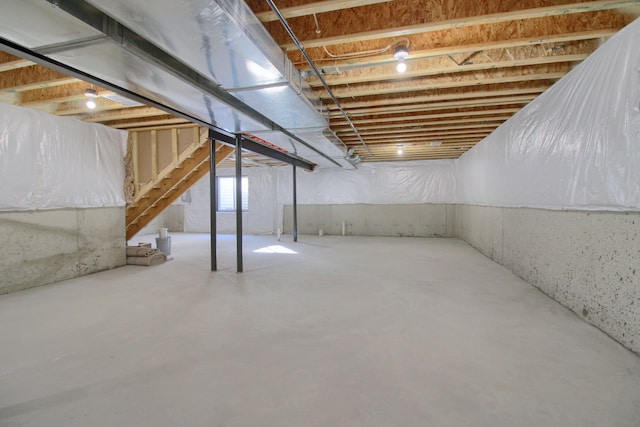 view of basement