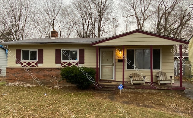 view of front of property