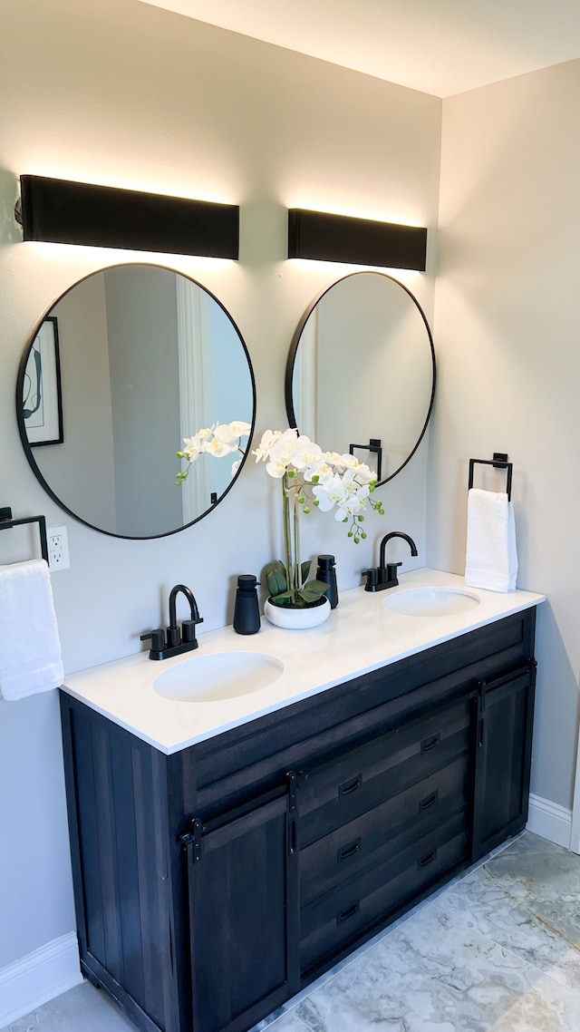 bathroom with vanity