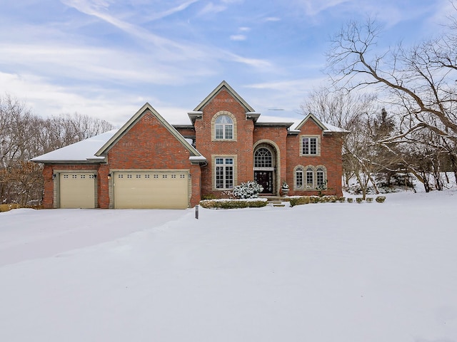 view of property with a garage