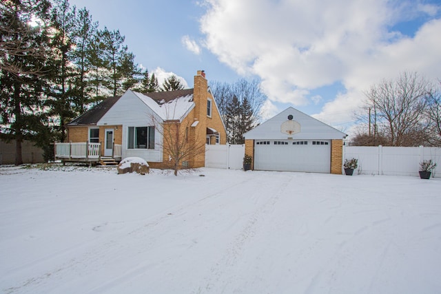 ranch-style home with a garage