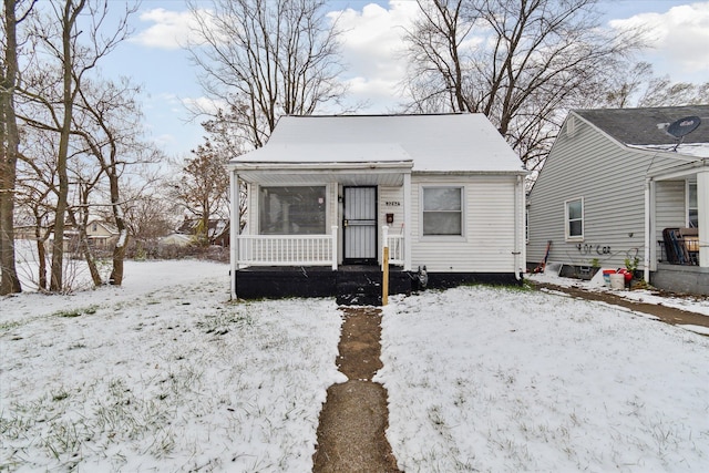 bungalow with covered porch