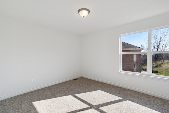 view of carpeted empty room