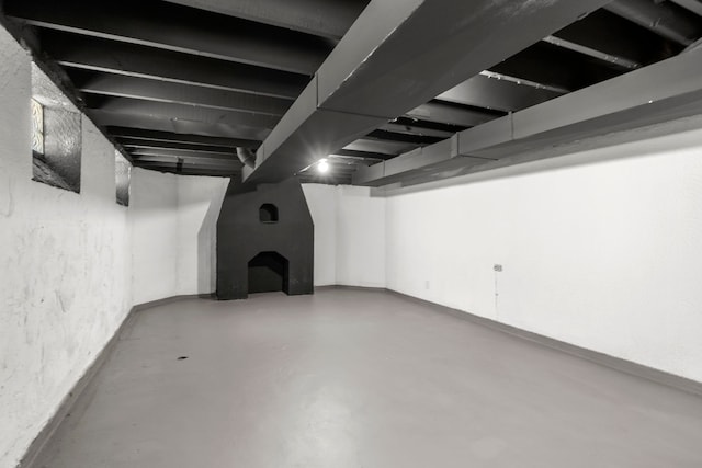 view of basement