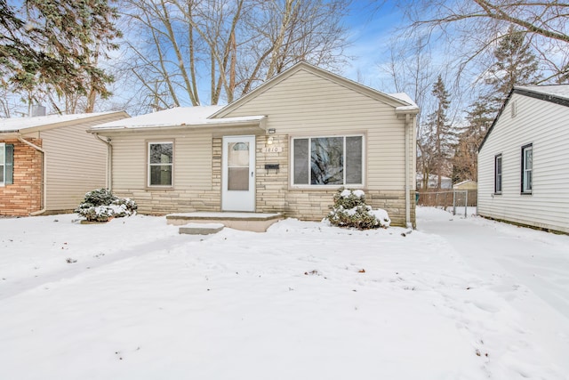 view of front of home