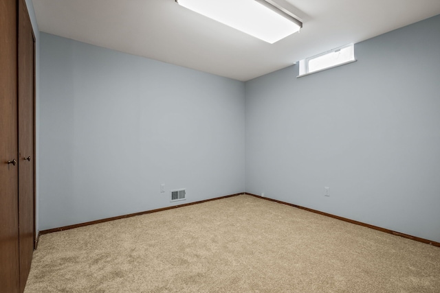 view of carpeted empty room