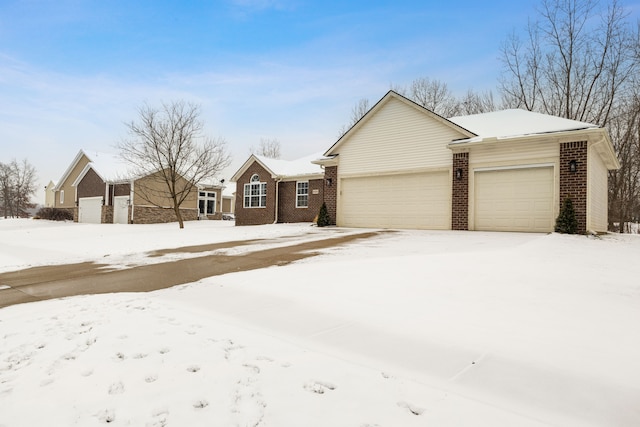 ranch-style home with a garage