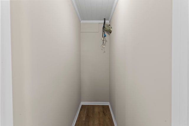 spacious closet featuring hardwood / wood-style floors