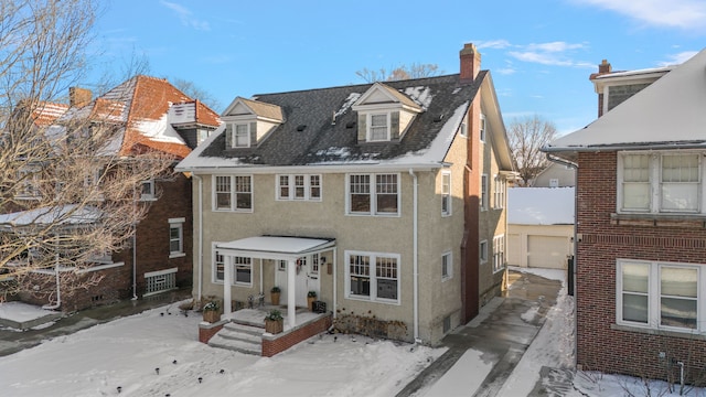 view of front of home featuring a garage