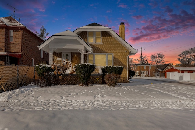 view of front of home