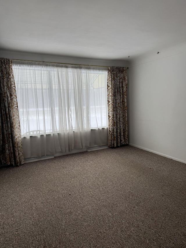 unfurnished room with carpet flooring