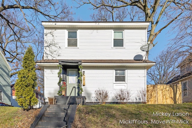 view of front of home