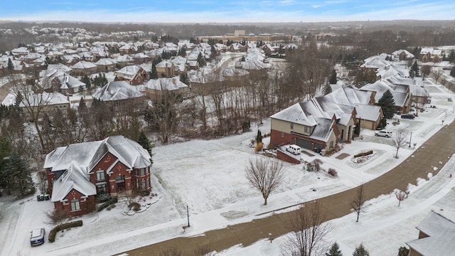 841 Quarry, Rochester Hills, MI 48306 - snowy aerial view featuring a residential view