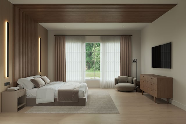 841 Quarry, Rochester Hills, MI 48306 - bedroom featuring recessed lighting, baseboards, and light wood-style flooring