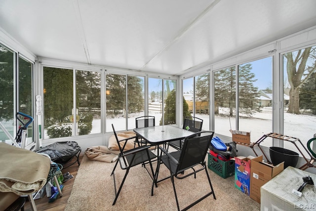 view of sunroom / solarium