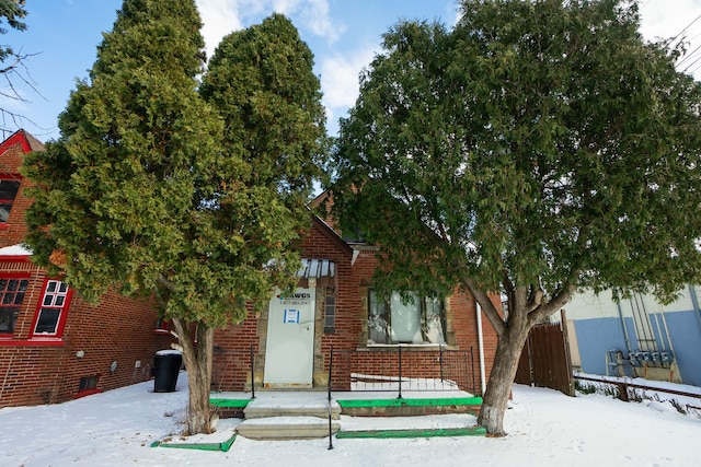 view of front of home