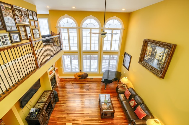 interior space featuring hardwood / wood-style floors