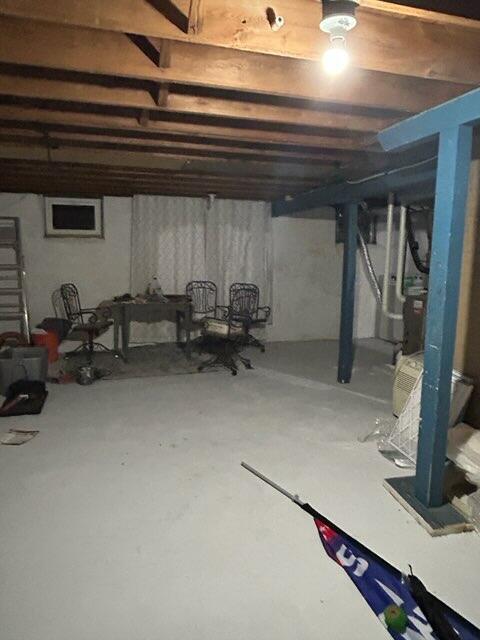 view of basement