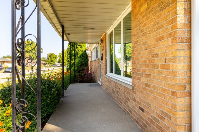 view of patio / terrace featuring covered porch