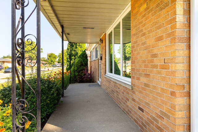 view of patio / terrace featuring covered porch