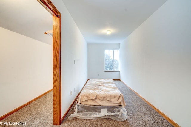 bedroom with carpet