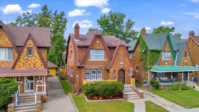 view of tudor house