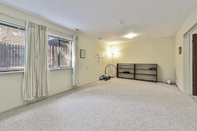 view of carpeted empty room