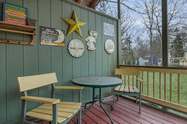 view of wooden terrace