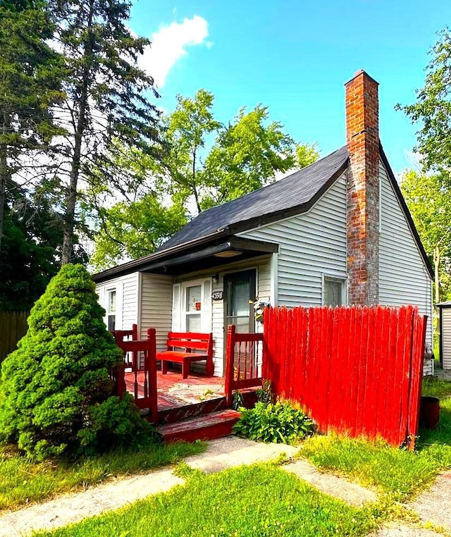 view of rear view of house