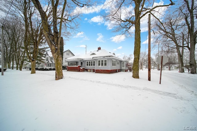 view of front of home