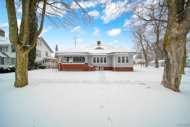 view of front of home