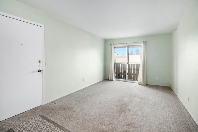 view of carpeted empty room