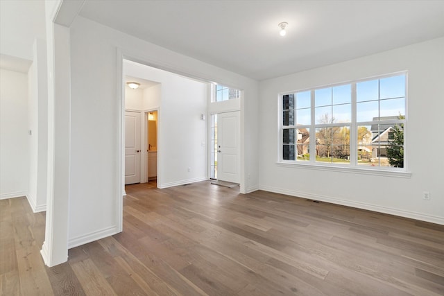 entrance foyer featuring light hardwood / wood-style flooring