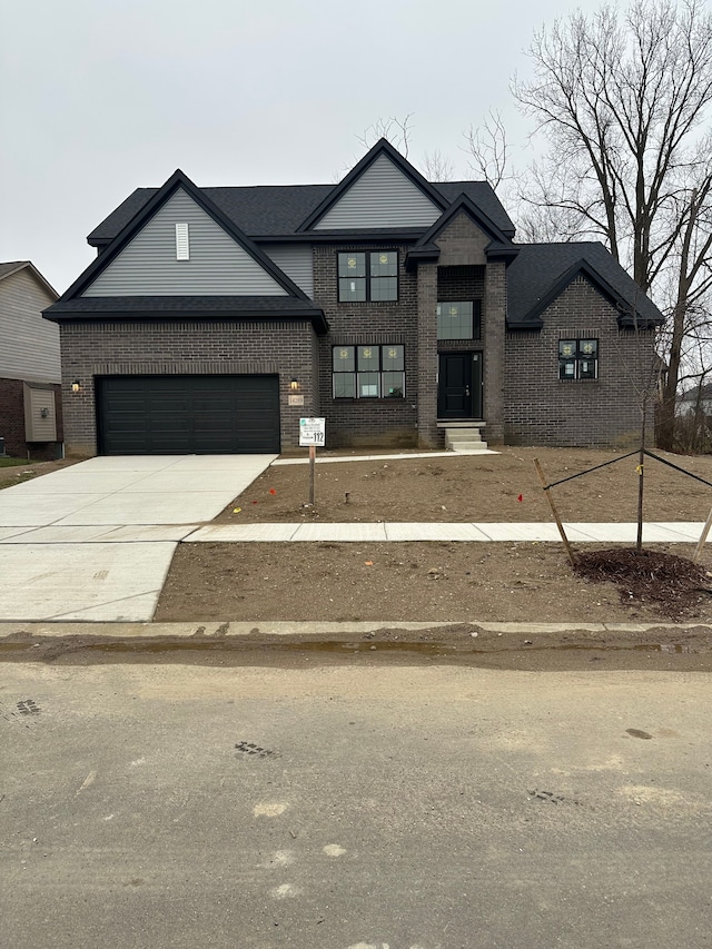 view of front of home featuring a garage