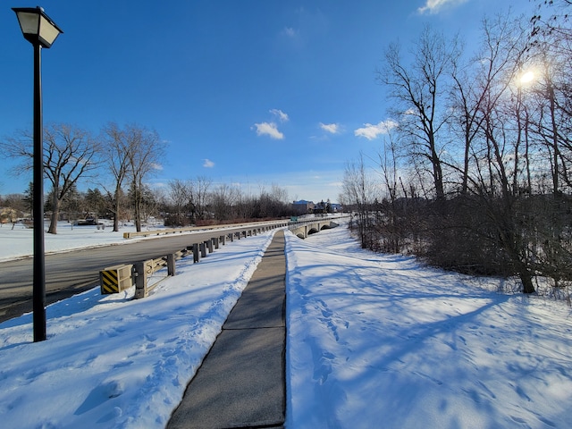 view of road