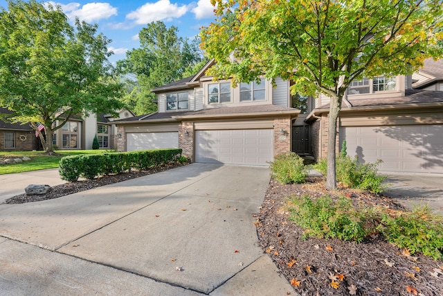 view of front of house featuring a garage