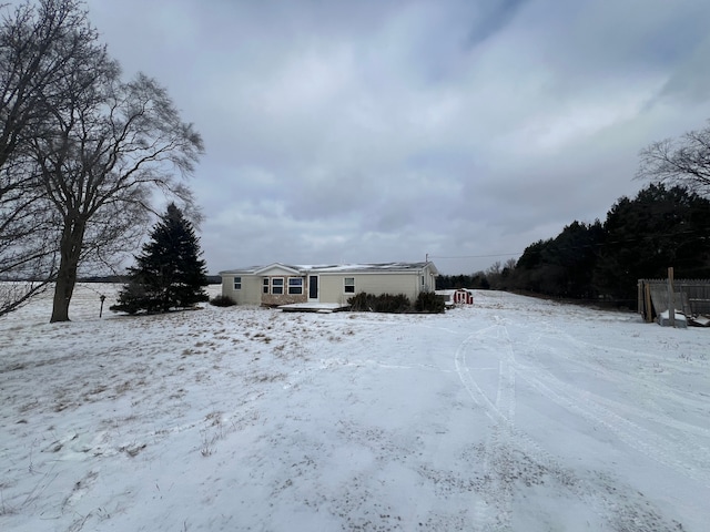 view of snowy yard