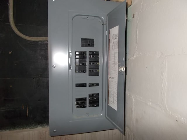 utility room with electric panel