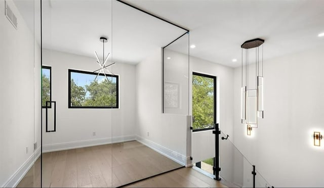 interior space featuring hardwood / wood-style flooring