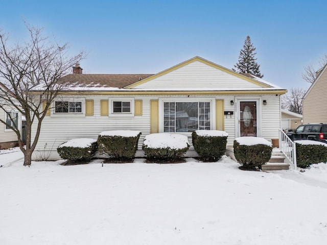 view of front of home