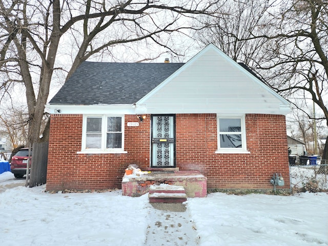 view of bungalow-style home