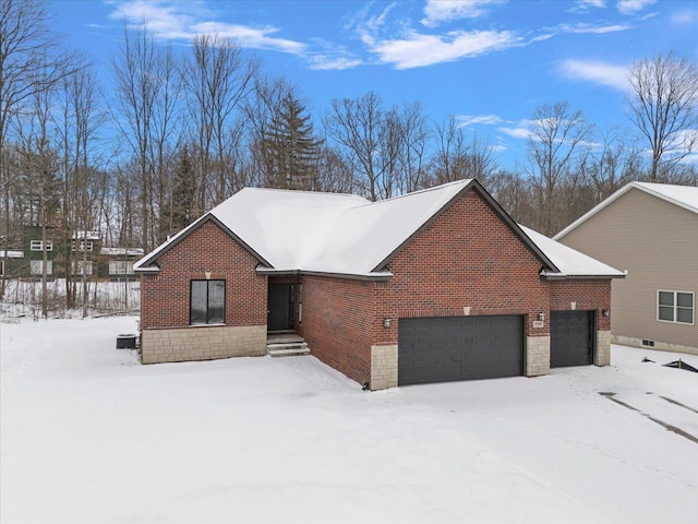 exterior space featuring a garage