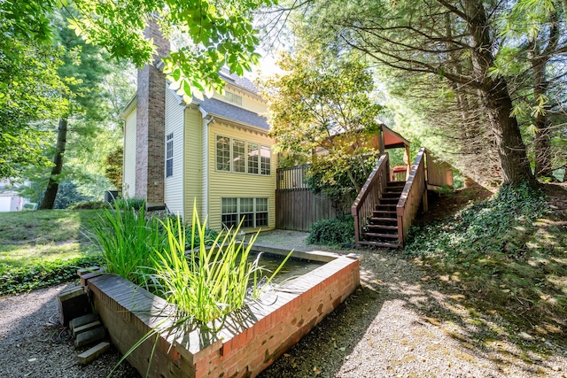 view of rear view of property