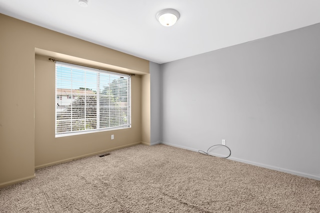 view of carpeted empty room